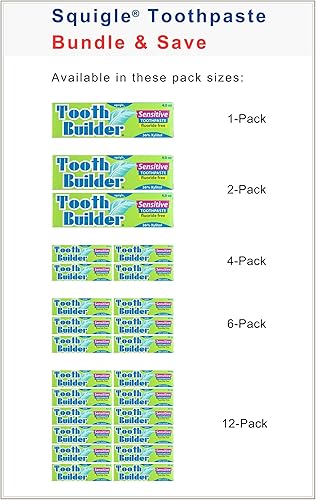 Miniatura 4 de Squigle Tooth Builder Pasta dental para dientes sensibles (4 onzas)
