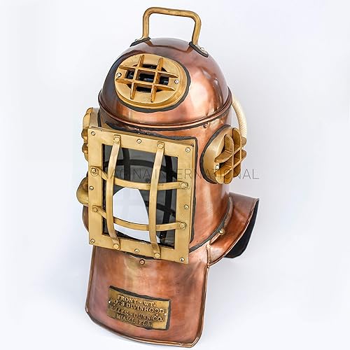 Miniatura 8 de Cascos de buceo estilo vintage de calidad de la vieja réplica náutica de Miller Dunning  Equipo y accesorios de buceo  Nagina International