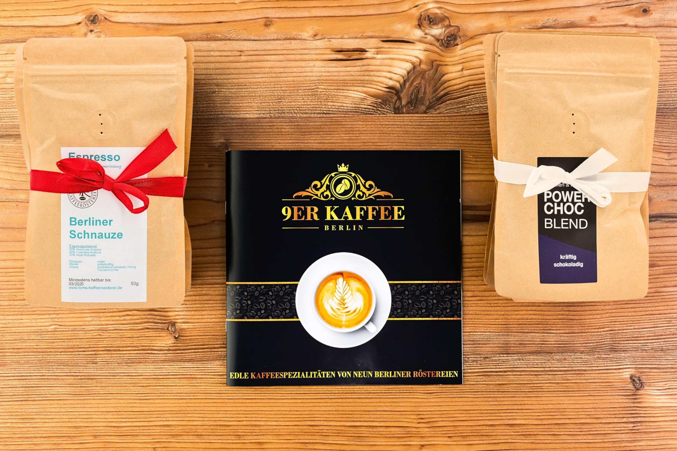 Kaffee Geschenk-Set 9 Berliner Kaffeeröstereien Specialty Coffees Kaffeebohnen Probierset Geschenkbox