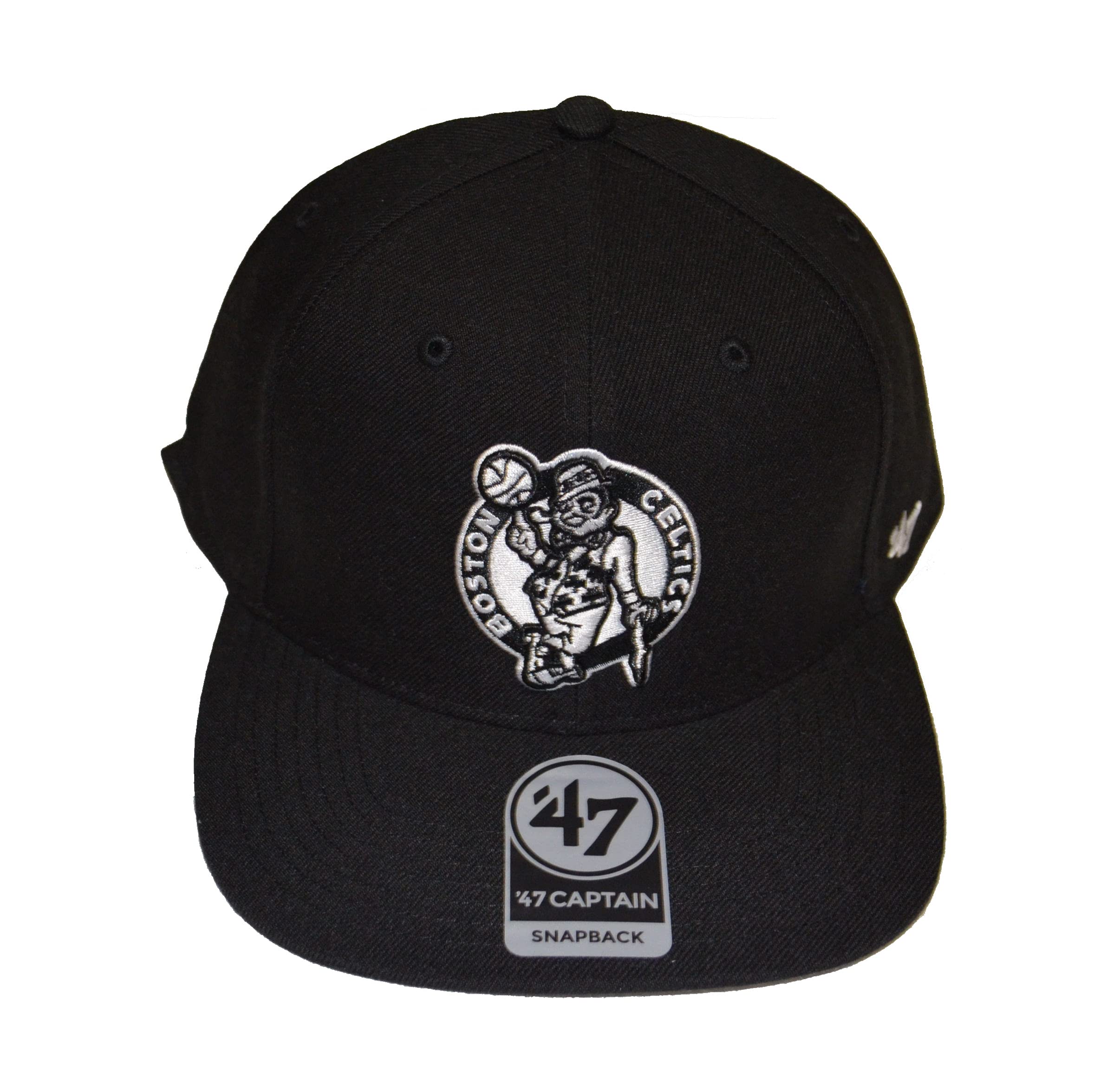 '47 Brand Sure Shot Captain Adjustable Cap - NBA, Structured 6-Panel, Flat Bill Baseball Hat