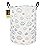HUNRUNG Laundry Hamper,Large Canvas Fabric Lightweight Storage Basket Toy Organizer Dirty Clothes Collapsible Waterproof for College DormsRound-Car