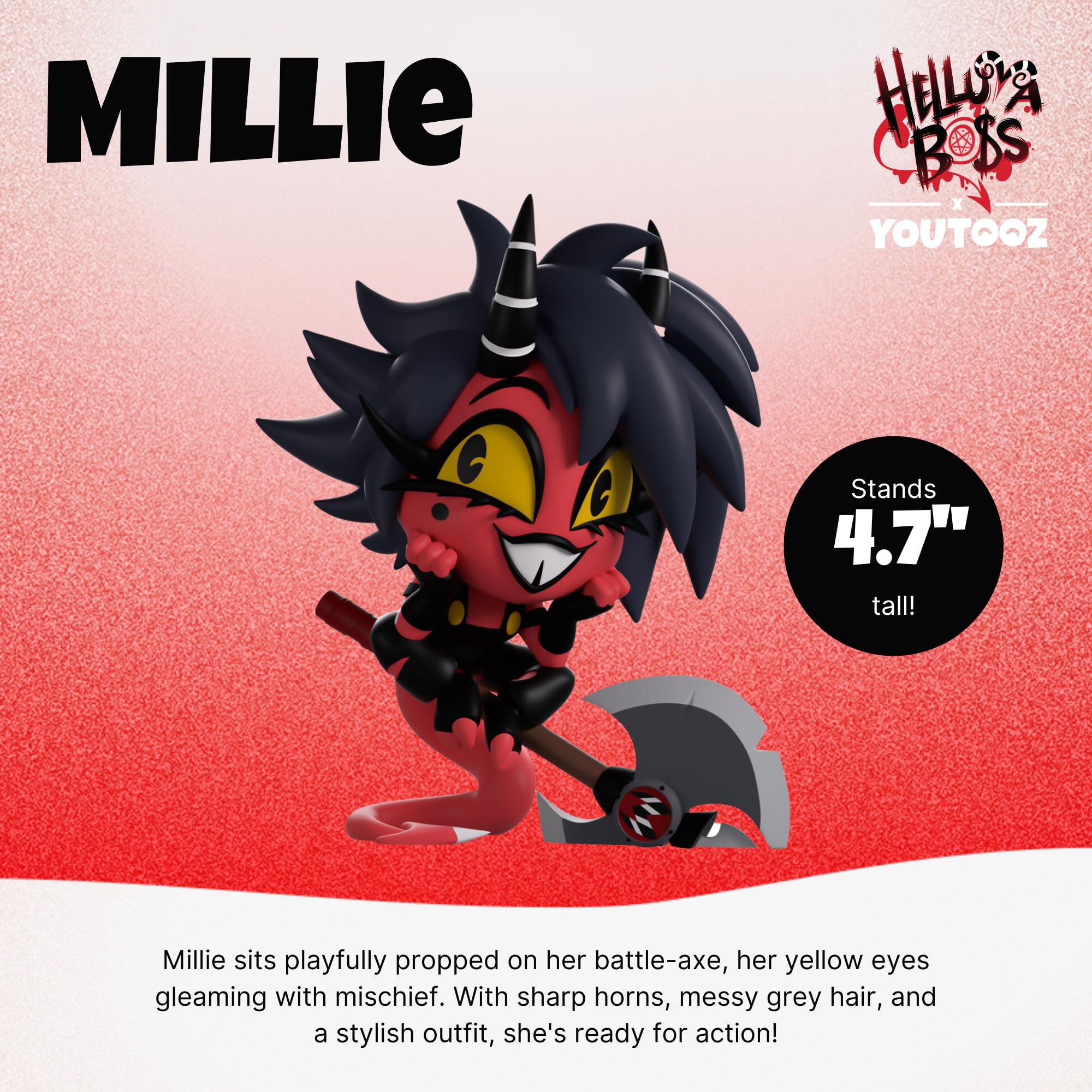 Amazon.co.jp: Youtooz Helluva Boss:ミリーフィギュア : おもちゃ