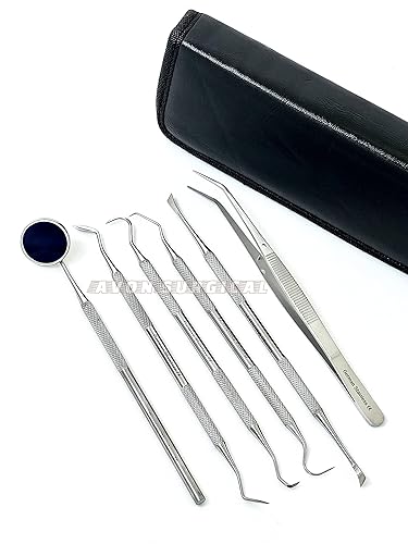 Miniatura 7 de Herramientas alemanas-dentales, removedor de placa para dientes, kit de limpieza de higiene dental, raspador de dientes, limpiador de sarro de