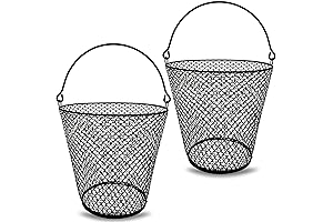 Chicken Wire Basket with Handle - Ideal for Golf, Gardening, Home Organization, and Eggs