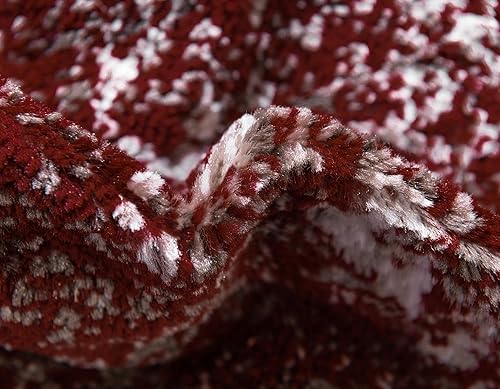 Miniatura 7 de Rugs.com Alfombra de la colección Monte Carlo, alfombra mediana de 4 x 6 pies, color borgoña, perfecta para salas de estar, comedores grandes y