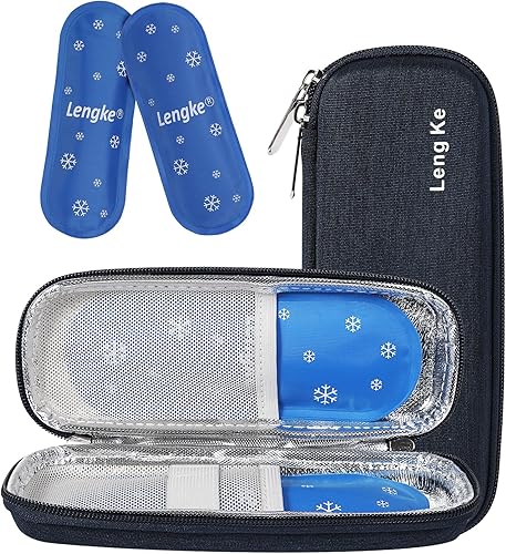 Miniatura 8 de Estuche de viaje enfriador de insulina, estuche de transporte para bolígrafo de insulina diabética, organizador portátil de bolsa de enfriamiento de