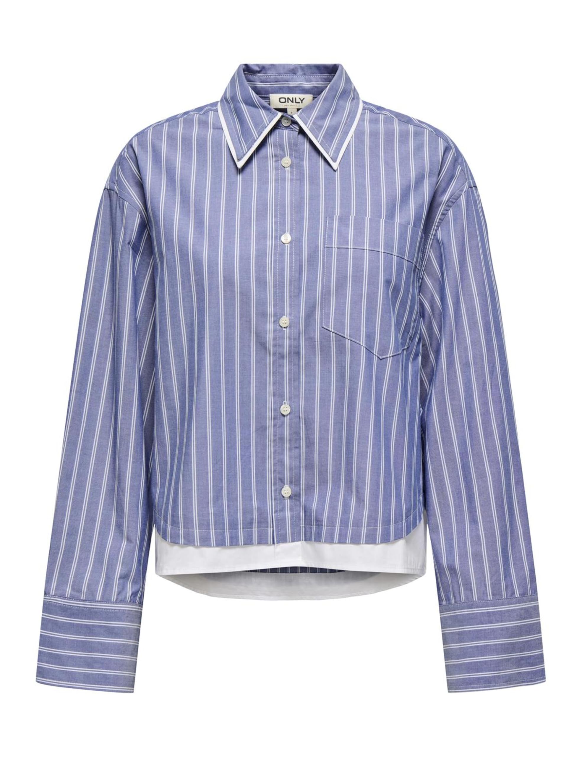 ONLY Onlblanca Life LS Mix Shirt Wvn Donna