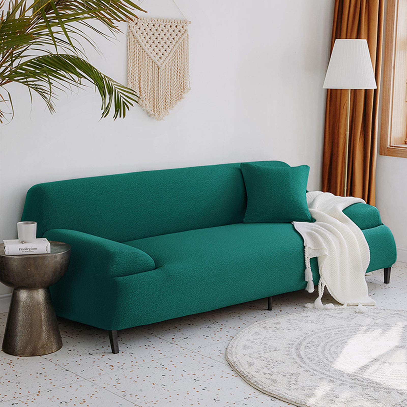 ZPEE Stretch Sofa Slipcovers L Shape,Waterproof Couch Cover Sofa Towel For Living Room Thicken Soft Not-slip Sofa Cover For Dogs Pets-J 1-seat/90-140cm