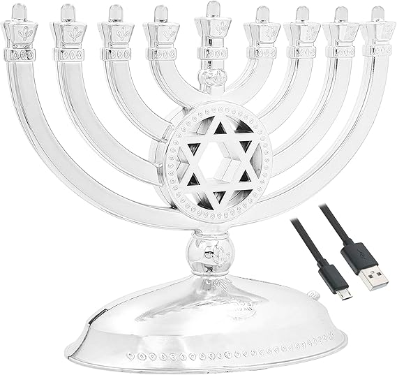 The Dreidel Company Electric Menorah Travel On The Go, LED