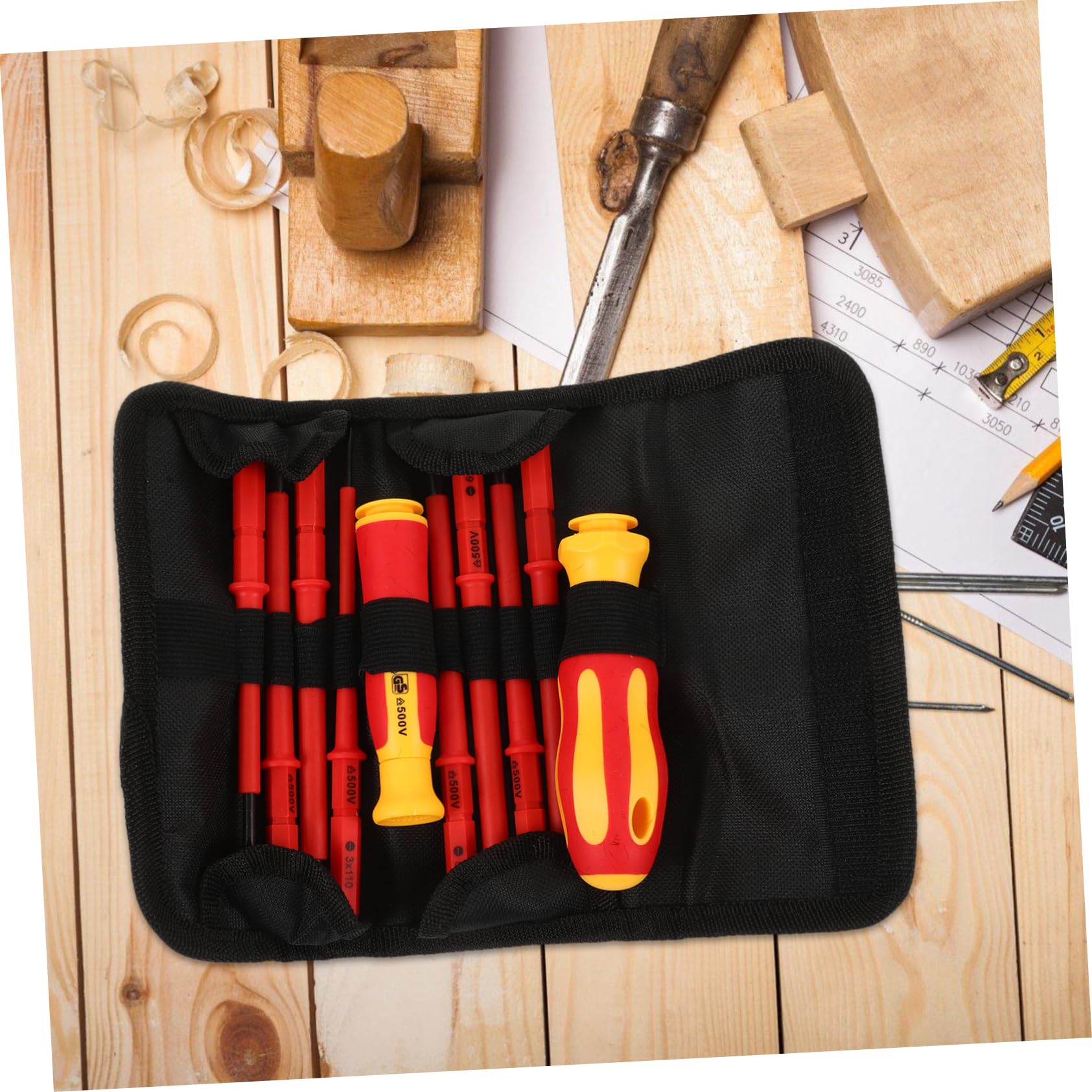 Artibetter 5sets Cacciaviti Isolati Per Elettricista Kit Completo Di Cacciaviti Precisione Per Lavori Elettrici Sicurezza Garantita Strumenti Professionali e Durevoli Per Riparazioni e