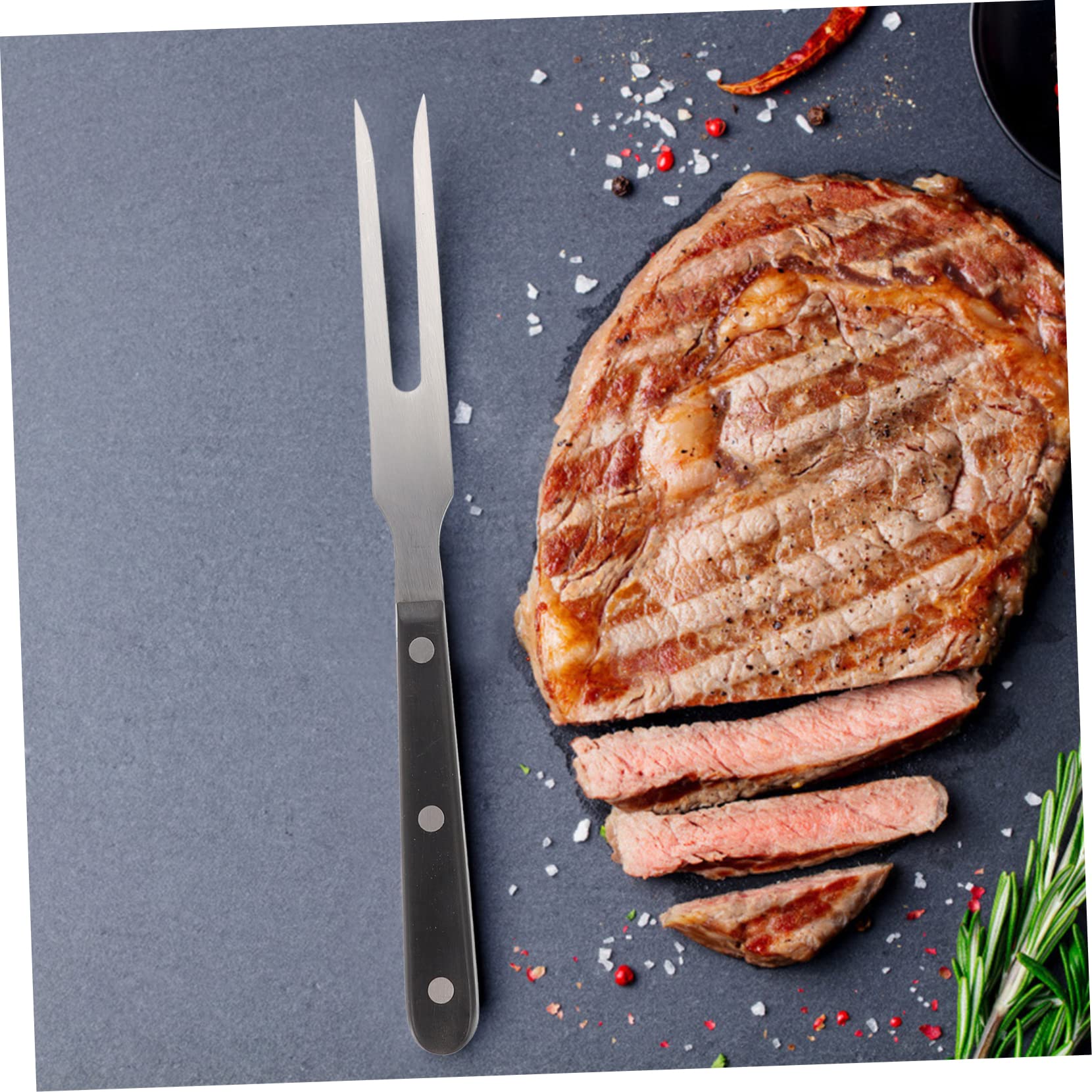 Parliky 2Pcs Forks with Ergonomic Handle Durable Grilling Tools for Removal From Skewers for Barbecue Lovers and Housewarming