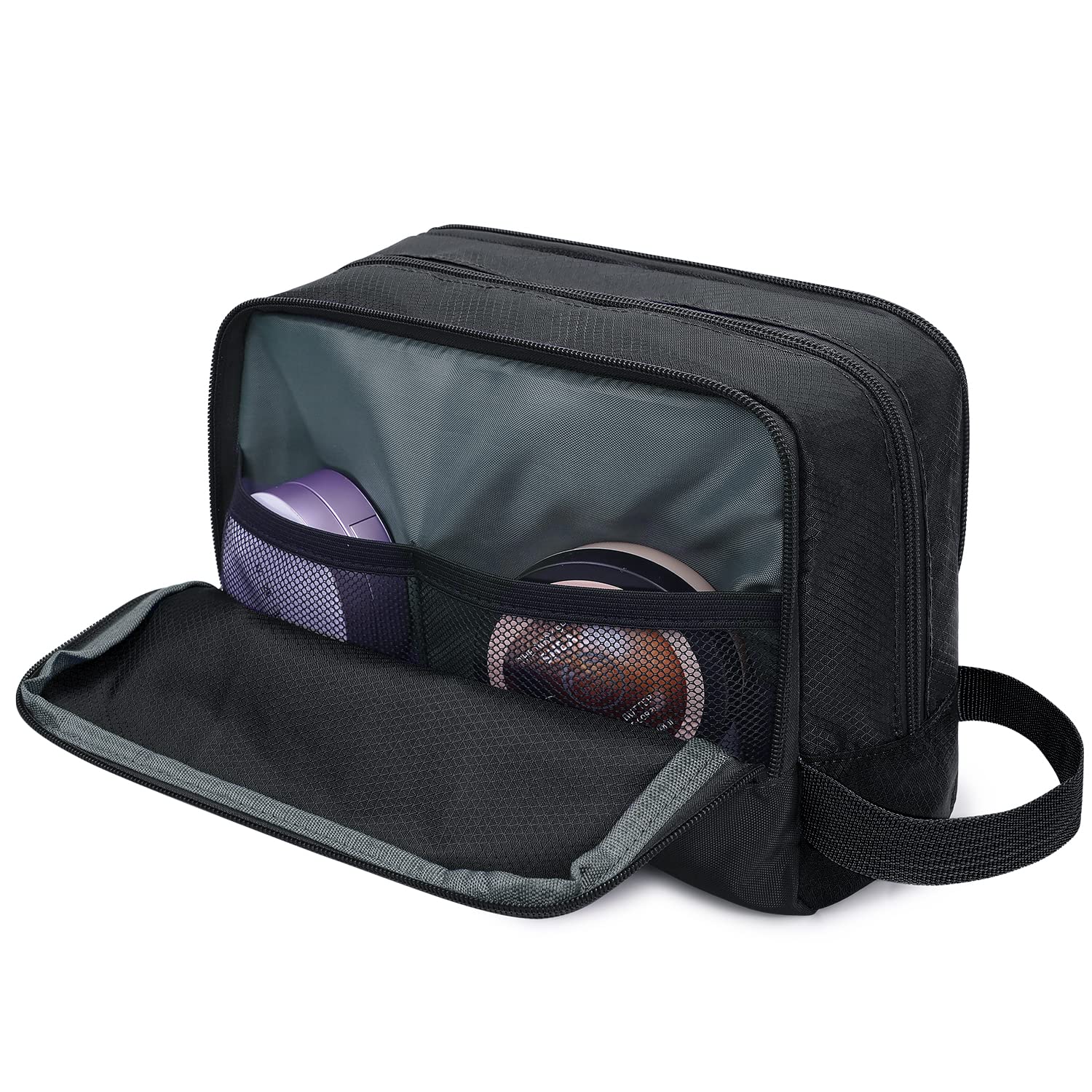 WANDF Astuccio da toilette da uomo da viaggio, borsa da bagno, accessori da viaggio, astuccio per trucco, da donna, organizzatori di servizi igienici