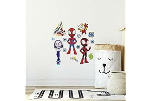 Peel and Stick Wall Decals with Vibrant Superhero Designs