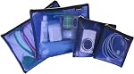 Travelon Set of 4 Mesh Pouches, Gray, 9.5 x 12.75 x 0.5, Travelon Set of 4 Mesh Pouches