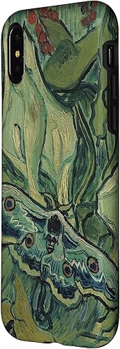 Miniatura 8 de iPhone 13 gran polilla pavo real de Vincent van Gogh, insecto en una caja de jardín
