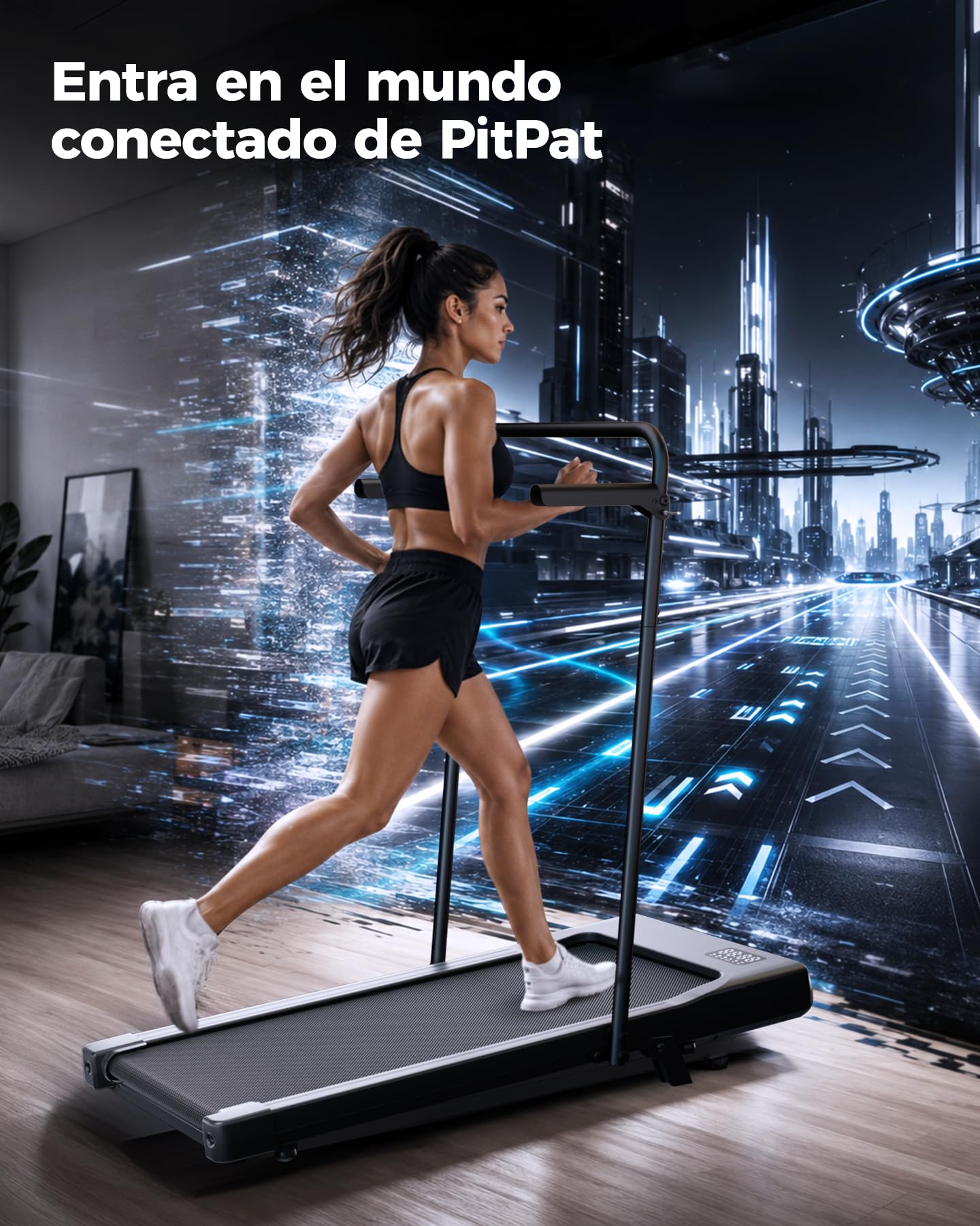 Copant Raceable Cinta de Correr para Oficina y Casa, Cinta de Andar 2,5 HP, Walking Pad Capacidad de Peso 136KG, Cinta Caminar Passadeira, Adecuado para Dispositivo Portatil Alta Tecnología