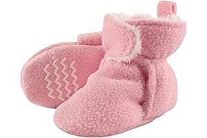 Hudson Baby Unisex Baby Cozy Fleece and Faux Sherpa Booties
