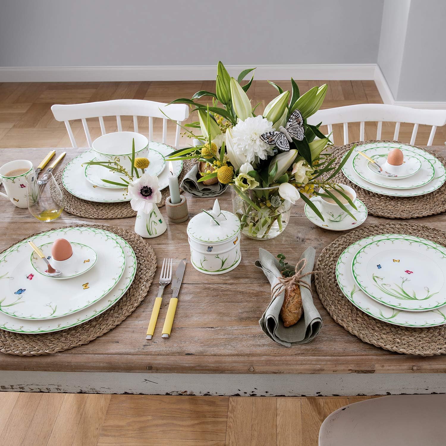 Villeroy & Boch Large Bowl, Hard Porcelain, White, 16 cm, Snowdrops :  Amazon.co.uk: Home & Kitchen