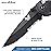 Benchmade - Mini Griptilian 556SBK-S30V Knife with CPM-S30V Steel, Drop-Point Blade, Serrated Edge, Coated Finish, Black Handle, Made in the USA