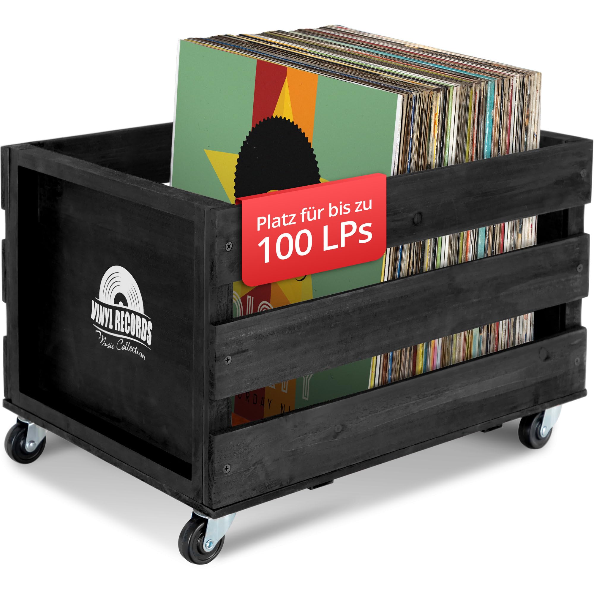 Stagecaptain SPK-100 BK Caja para discos Emil Negro 2x Set