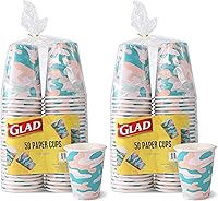 Vista 7 de Glad Everyday Disposable Paper Cups, Camo Pattern - Heavy Duty Drinking Cup for All Beverages and Every Day Use, 12 Ounce, 50 Count - 6 Pack