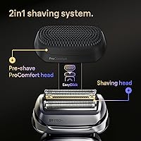 Vista 8 de Braun Series 9 PRO+ Electric Shaver, Wet & Dry Razor, Pro SensoAdapt, 6in1 SmartCare Center, 9697CC, Silver