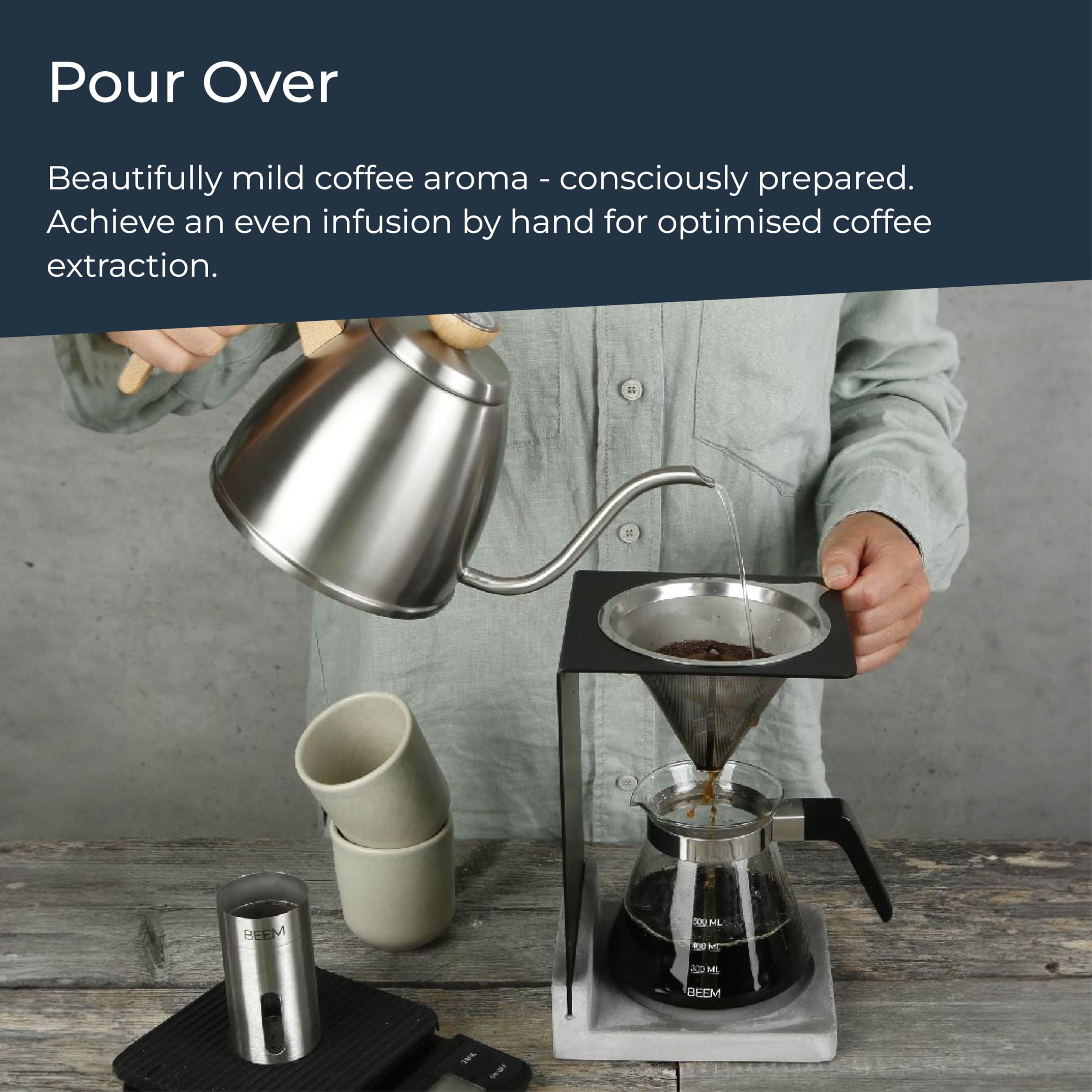 Beem Koffiemakerset 'Pour Over' 4 kopjes 4 stuks - kopen bij