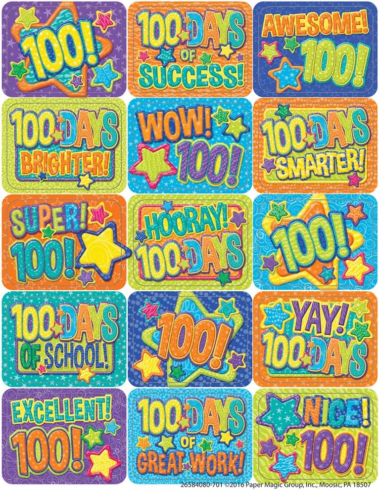 EurekaPaper Magic Educational Color My World 100 Days with (658408)