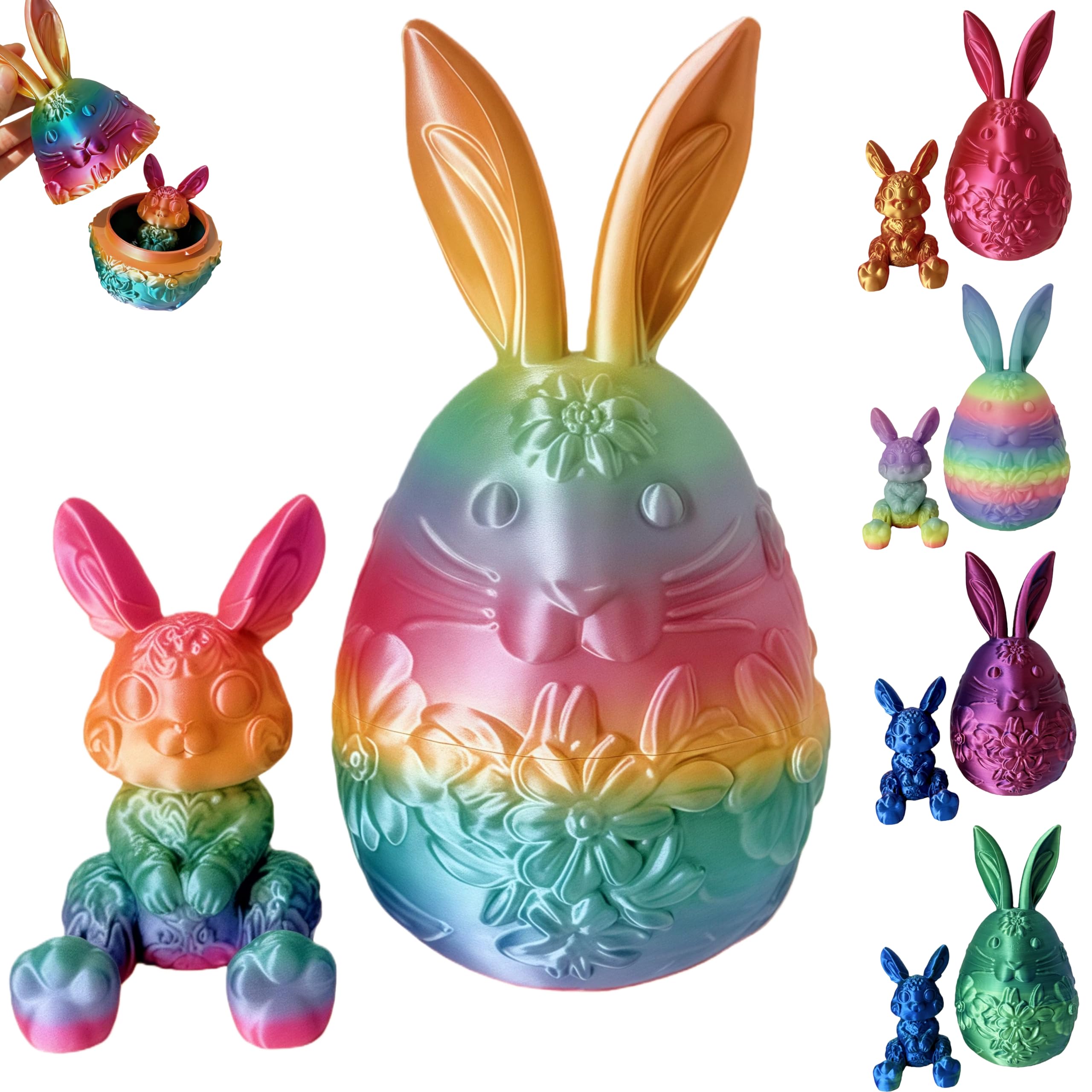Amazon.com: JimZePong 3D Printed Easter Eggs with Bunny Inside
