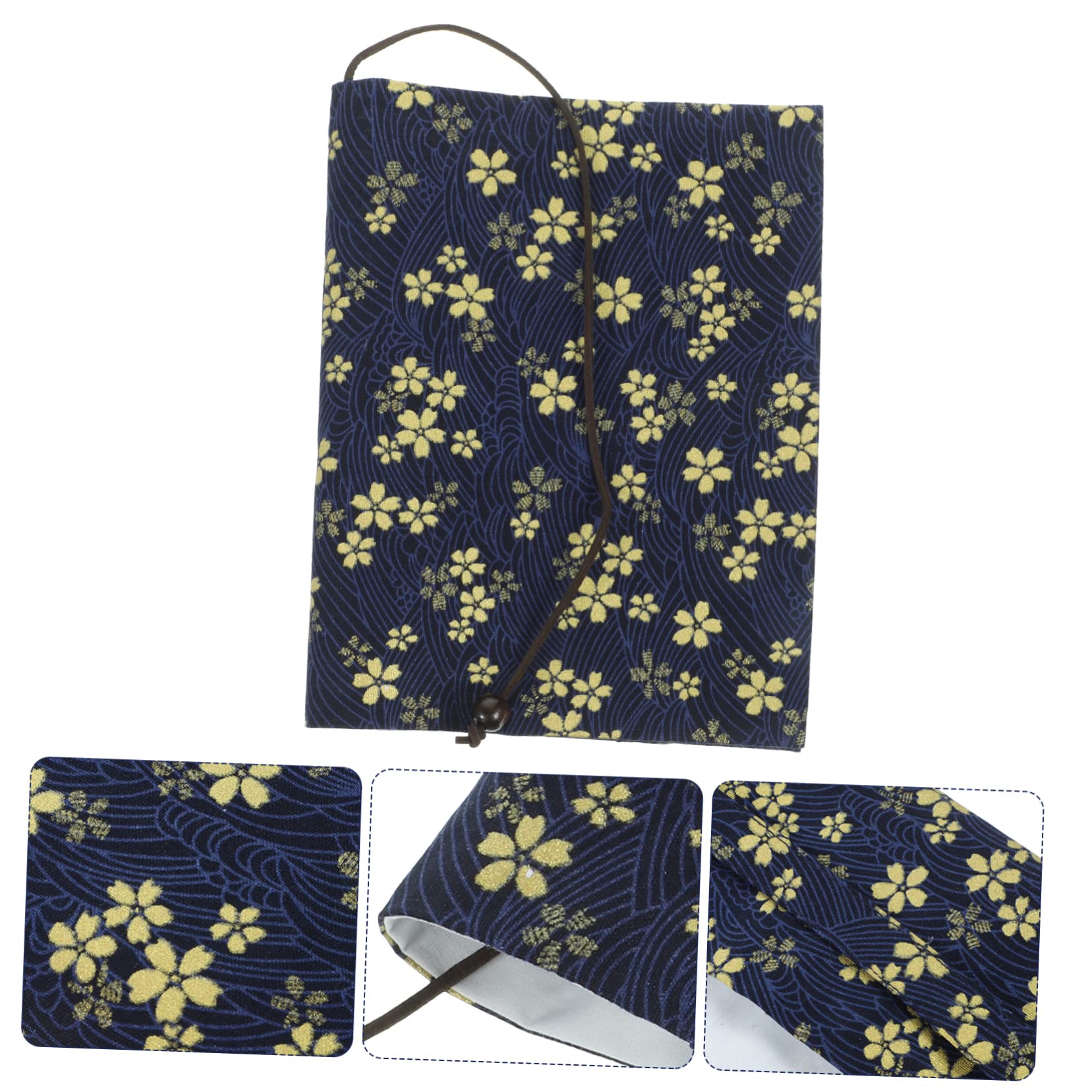 Tofficu 4 pièces Couverture de Réutilisable Tissu Protection Ajustable Résistante à Usure pour Cahiers Journal et Agendas Pochette et pour Amateurs de Lecture