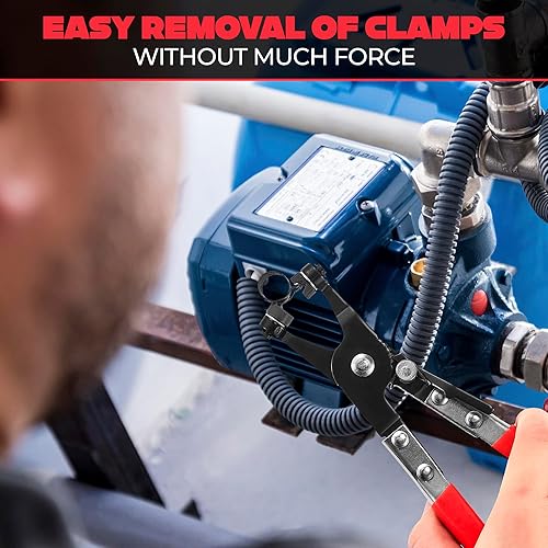 Miniatura 9 de Alicates de abrazadera de manguera de radiador automotriz - Alicates de manguera Herramienta de extracción de clip automotriz con mecanismo de