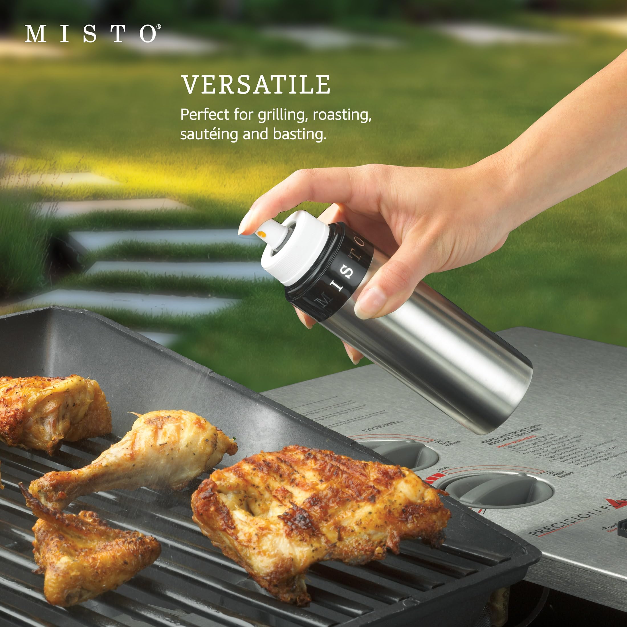 Misto Aluminiowy rozpylacz oleju, zestaw 2 szt