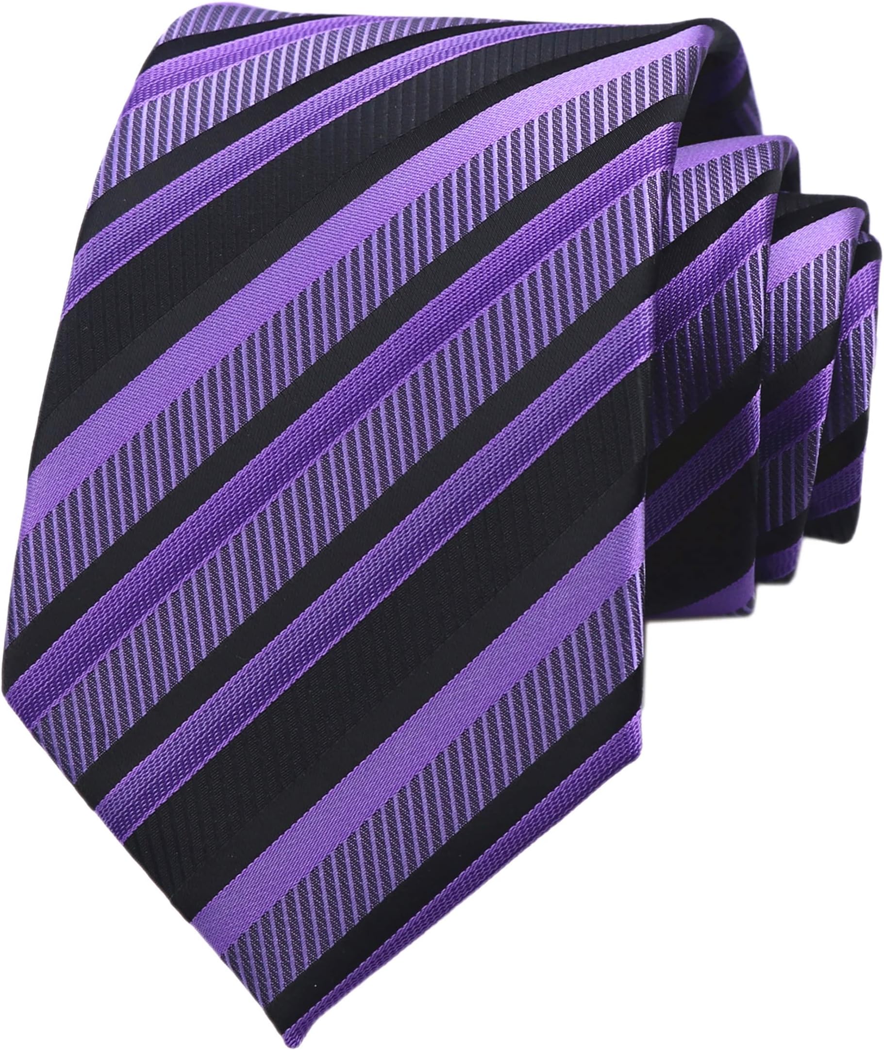 Men's Classic Stripe Jacquard Woven Silk Tie Formal Party Suit Necktie