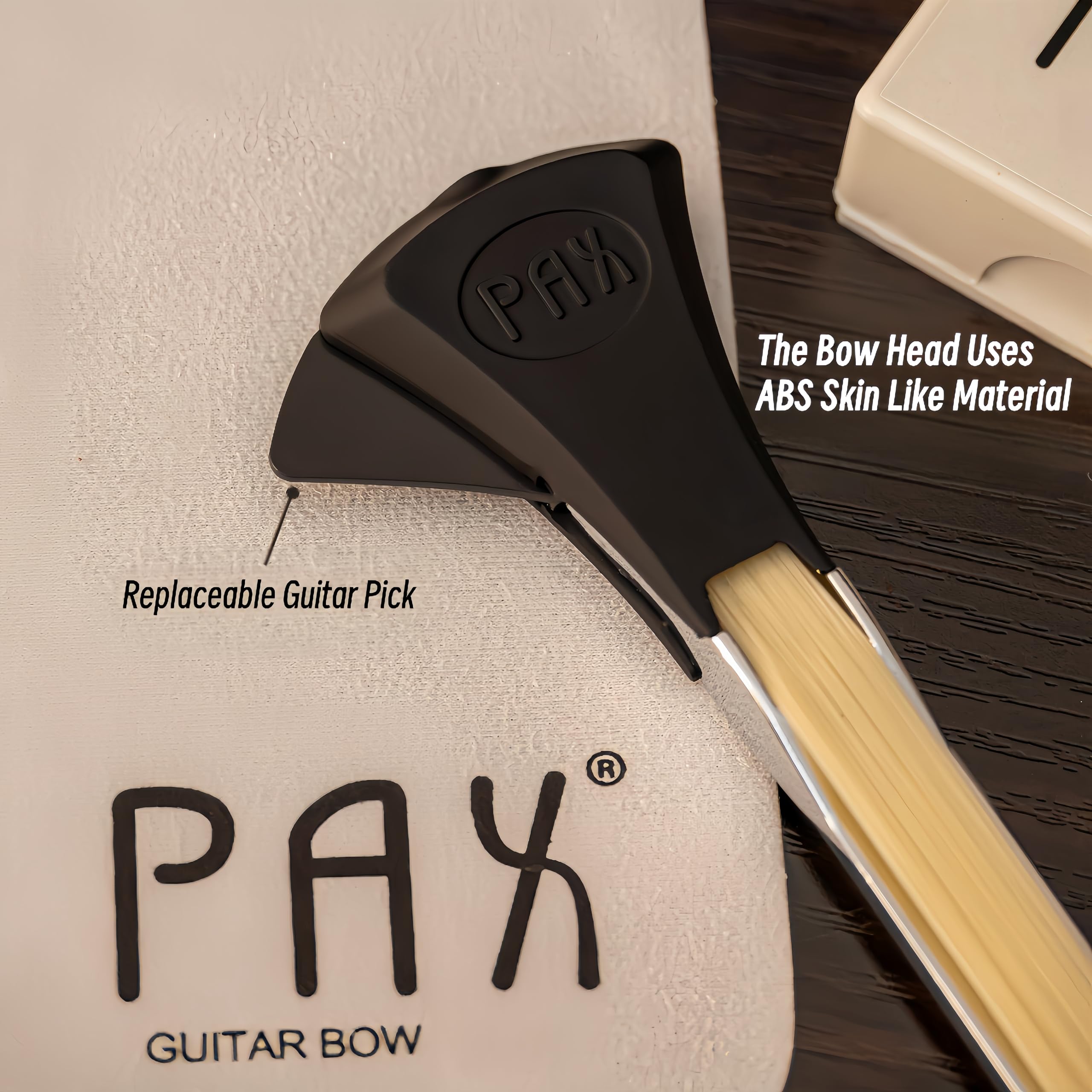Łuk gitarowy, 2 w 1 do gitary, do tworzenia dźwięków przypominających wiolonczelę i skrzypce, dwustronne akcesorium, narzędzie do ukłonowania i wyrywania strun, akcesoria przenośne i świetny prezent