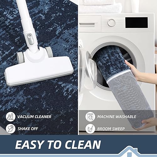 Miniatura 7 de BEQHAUSE Tapete para puerta de 20 x 32 pulgadas, antideslizante, lavable, resistente a las manchas, absorbente, tapete de bienvenida para puerta