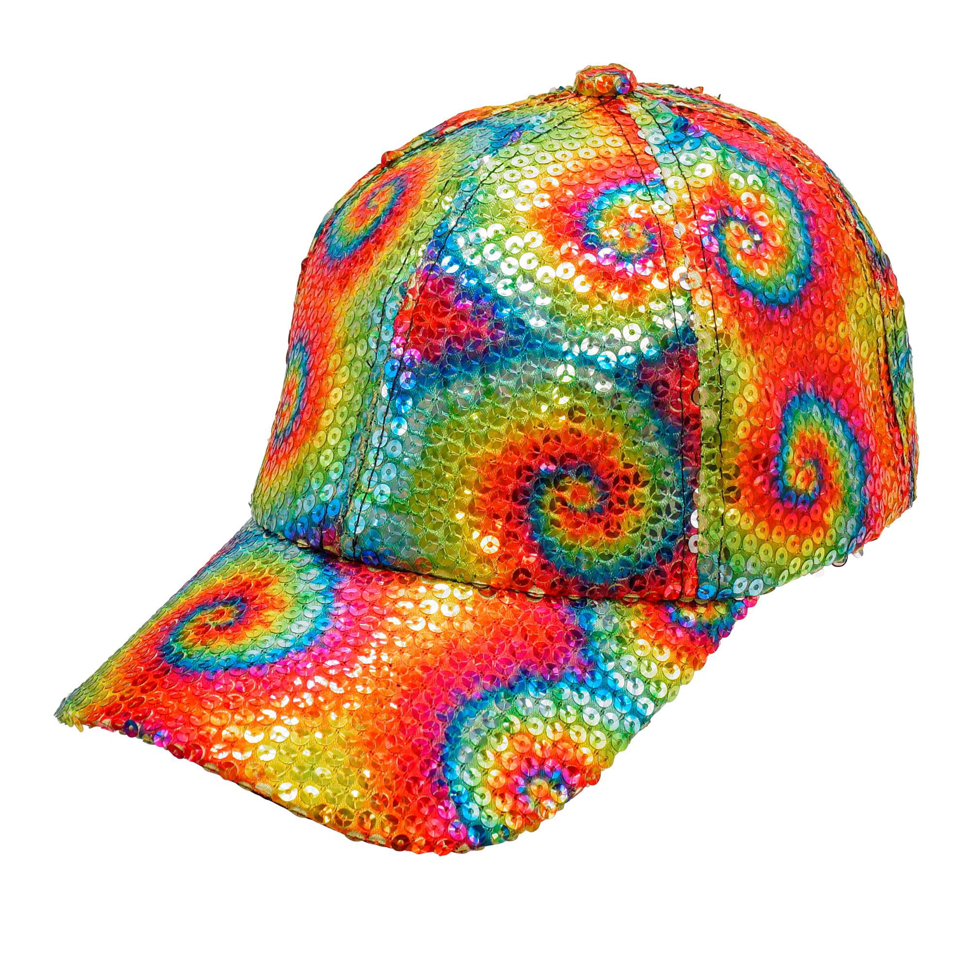 W WIDMANN MILANO Party Fashion - Sequin Baseball Cap, Hat in Various Colours and Patterns, Capy, Fancy Dress Accessory