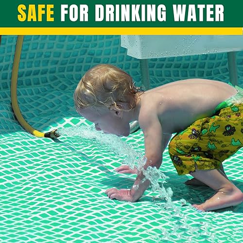 Miniatura 5 de T TOVIA - Manguera de jardín de 58 pulgadas. 30 pies, manguera de agua híbrida para todo tipo de clima, flexible y ligera, 150 PSI con accesorios de