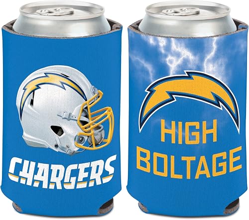 WinCraft Los Angeles Chargers Can Cooler Slogan Design
