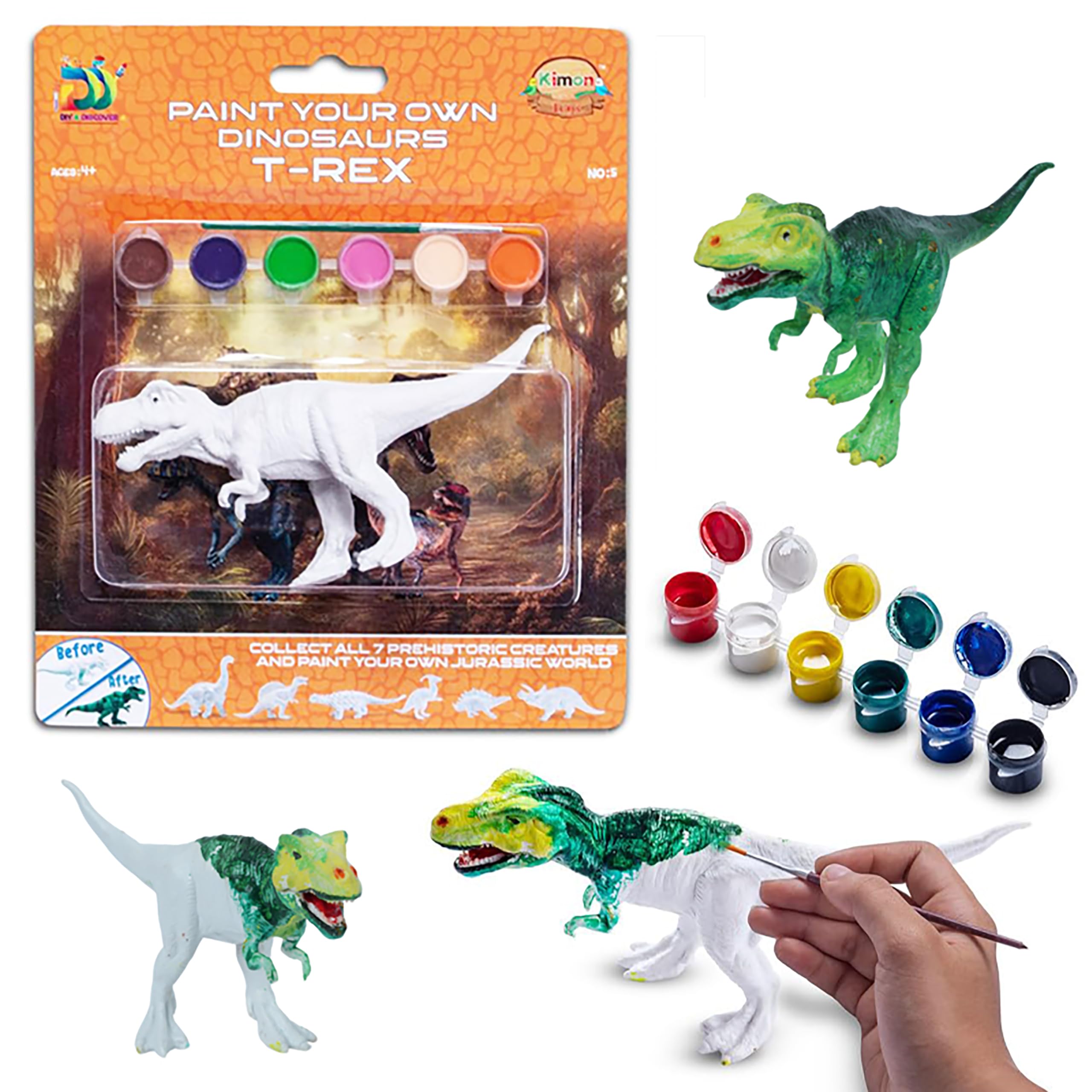 See full amazon price history chart for Kimon Toys Paint Your Own 3D Dinosaur - T-Rex with 6 Washable Colour & Brush l Activity Art & Craft Kit for Boys & Girls | Educational Painting Kit Set | Dinosaur Playing Toy Kimon Toys Paint Your Own 3D Dinosaur - T-Rex with 6 Washable Colour & Brush l Activity Art & Craft Kit for Boys & Girls | Educational Painting Kit Set | Dinosaur Playing Toy (B0D3J51SS4) Amazon Price History, Amazon Price Tracker