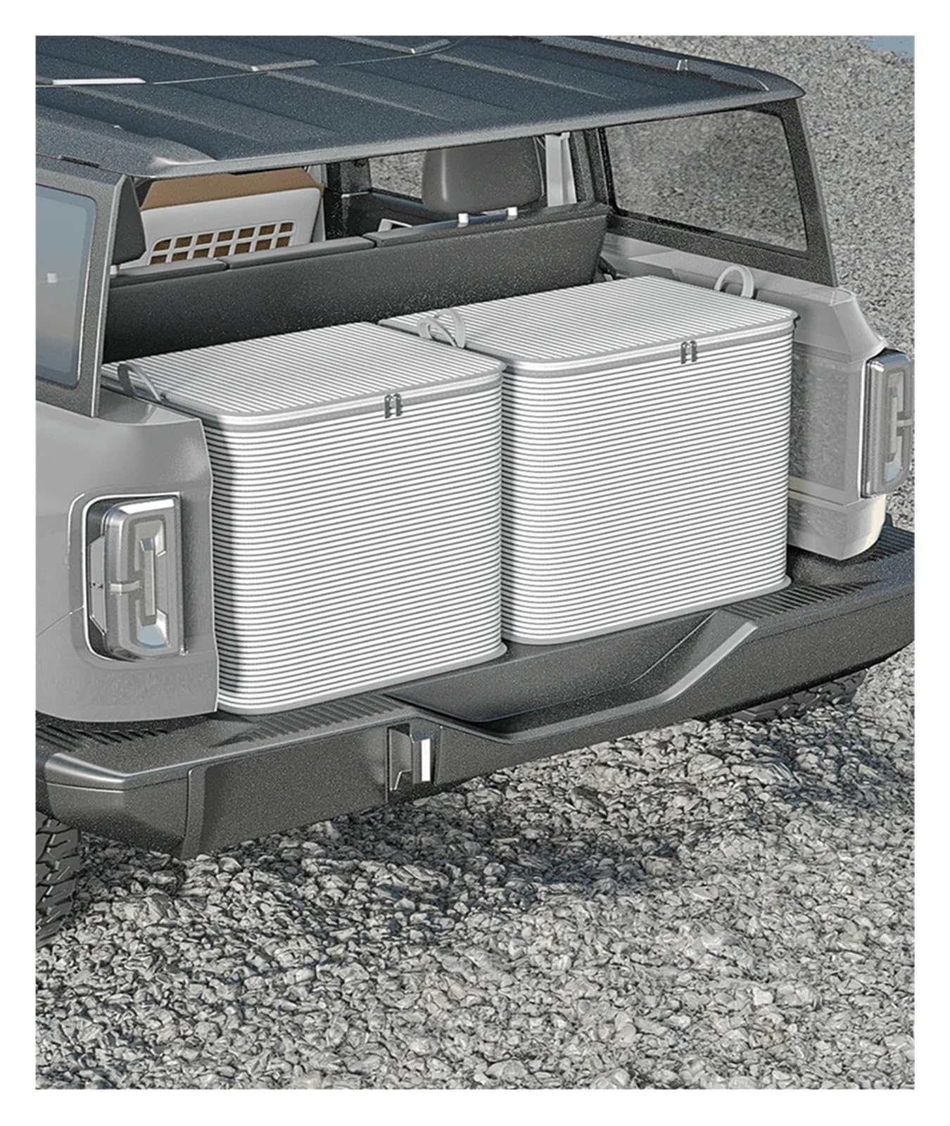 Aufbewahrungstasche für Kleidung, Stoff-Aufbewahrungsboxen, faltbare Stofftaschen for Kleidung mit Deckel, hellgrau, 30 l–150 l(150L)