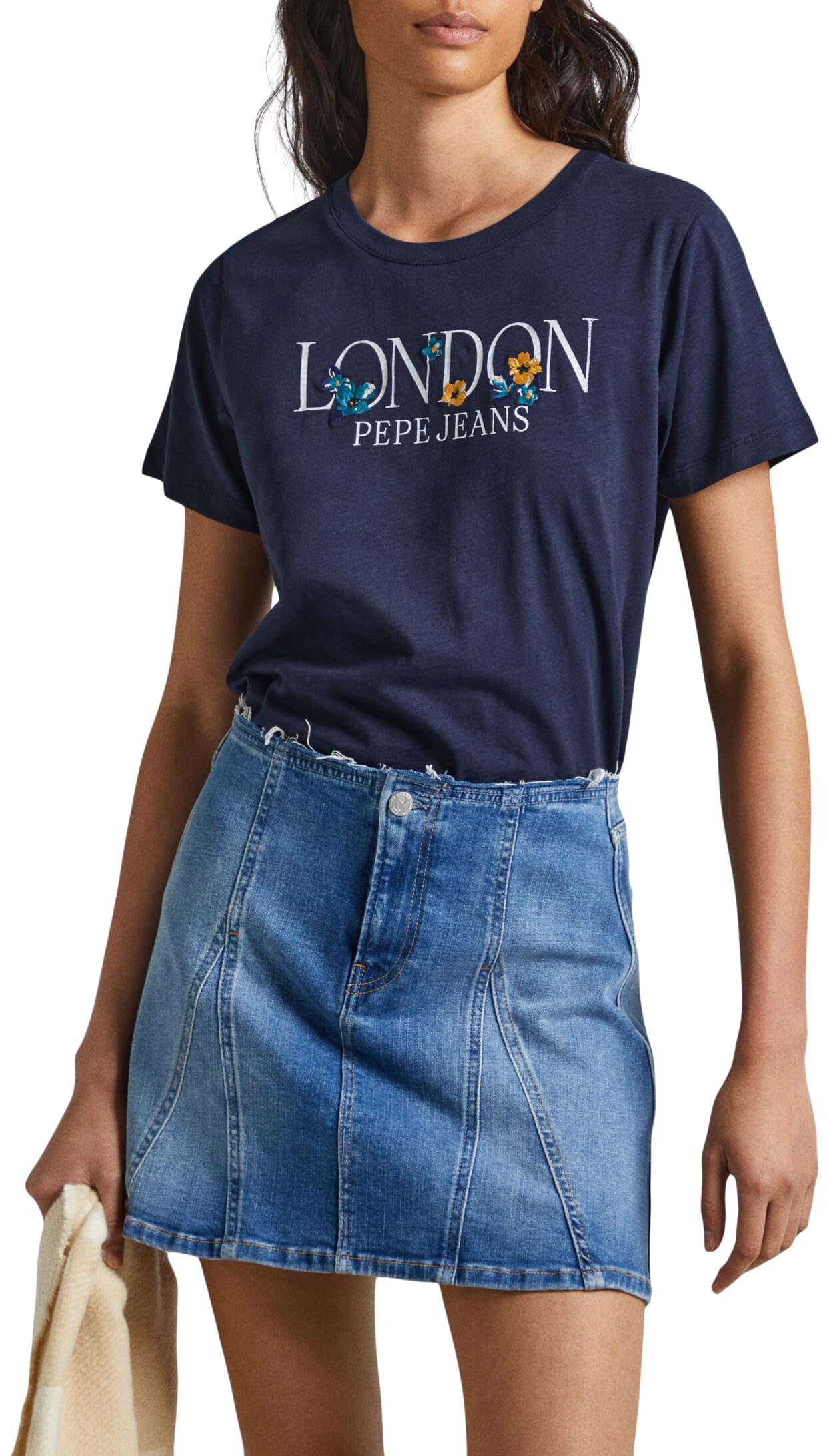 Pepe Jeans Velvet T-Shirt para Mujer