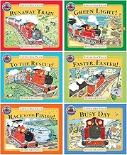 Little Red Train 6 Books Collection Set (Runaway Train, To The Rescue, Faster Faster, Green Light, Race To The Finish, Busy Day) (Children Books, Age 1 to 4, Early Reader)