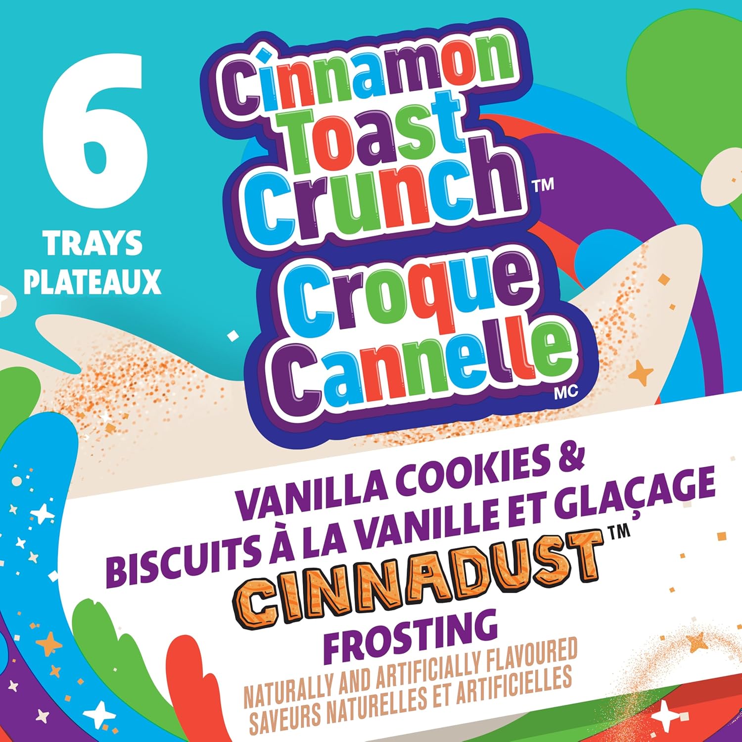 Cinnamon Toast Crunch DunkAroos Vanilla Cookies and Cinnadust Frosting, Package of 6 Trays of DunkAroos - Image 5