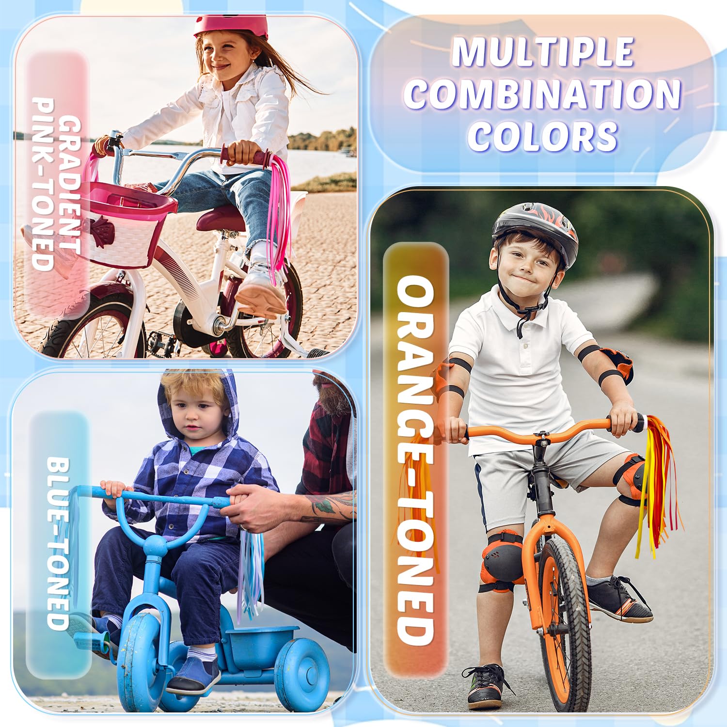 Colorful Bike Streamers for Kids - Add Fun to Their Ride -4