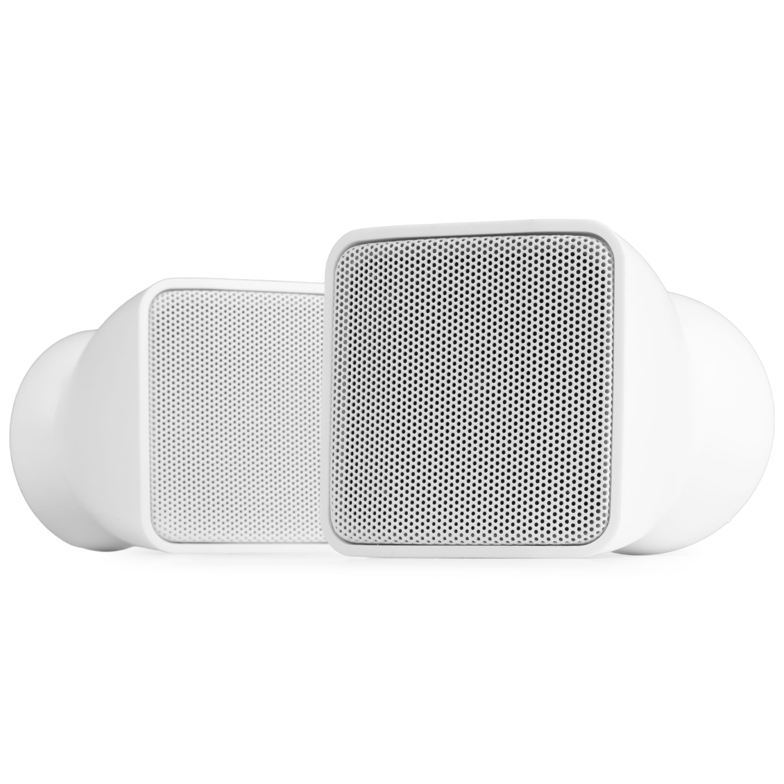 Power Dynamics BSX30W + PRM120 + RX22 – Sistema Sonido 100V con 16 Altavoces Pared Blancos 2.5" 30W, Amplificador 120W Bluetooth MP3 y Cable 100m para megafonía e Hilo Musical, Color Blanco