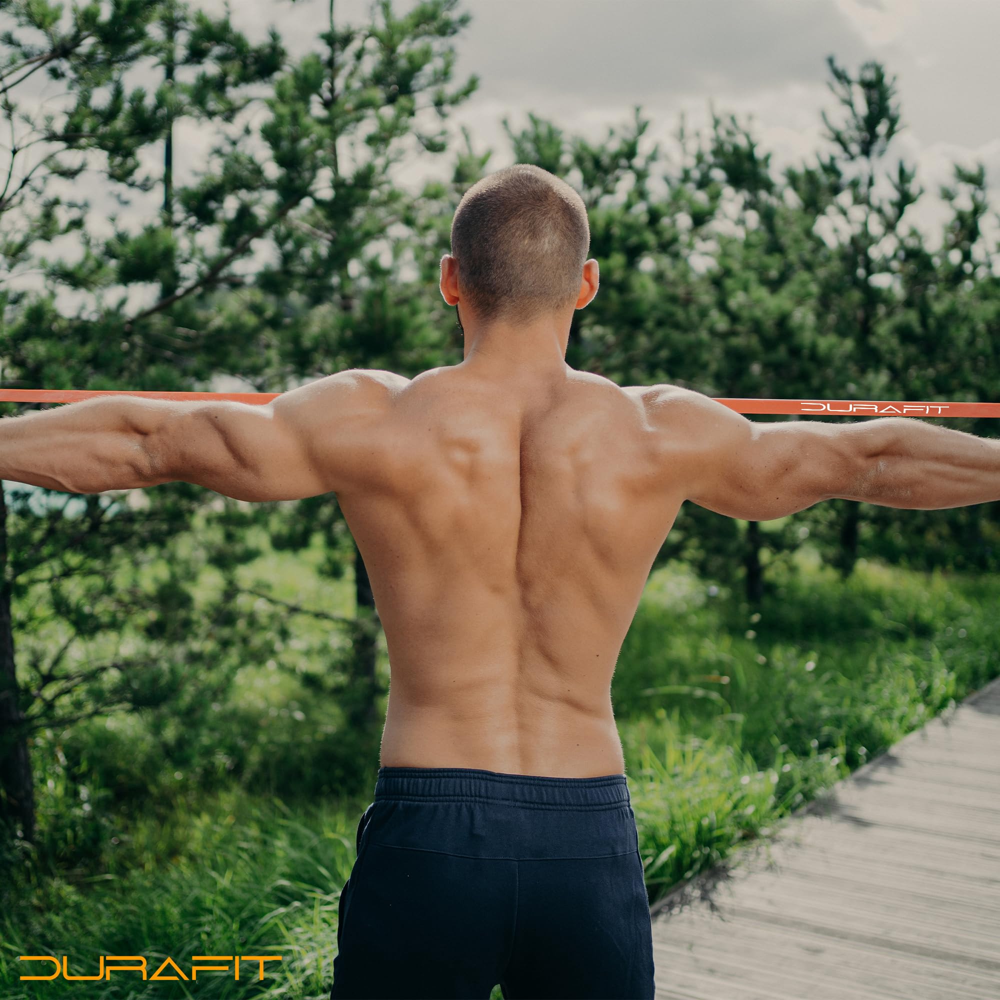 Durafit Fasce di resistenza resistenti ad alta durata per assistenza pull-up, esercizi, sollevamento pesi, stretching, allenamento e allenamento di forza, con borsa per il trasporto inclusa