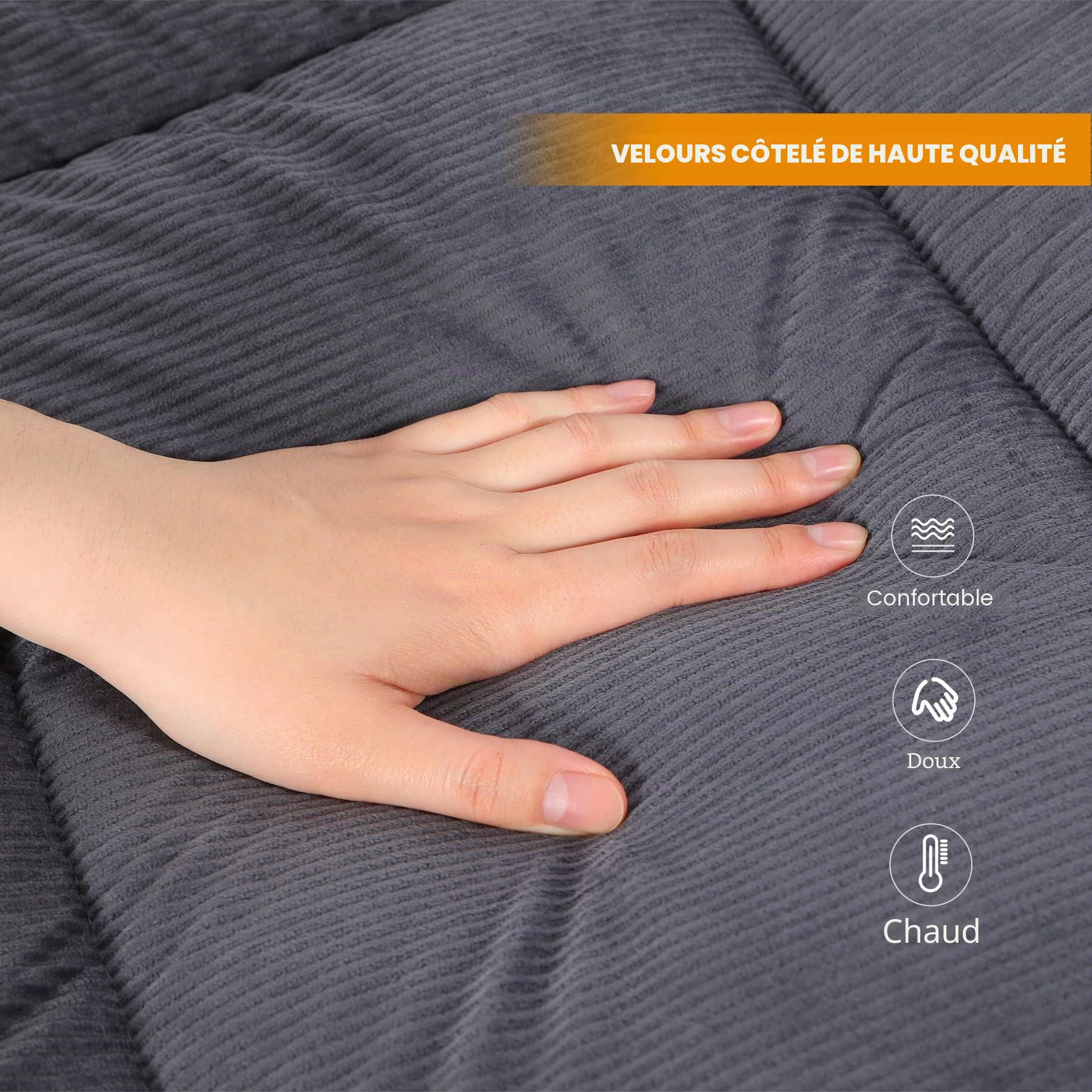 Redcamp XL Matelas de lit de Camping en Coton Doux et Confortable Matelas de Camping épais Matelas Simple