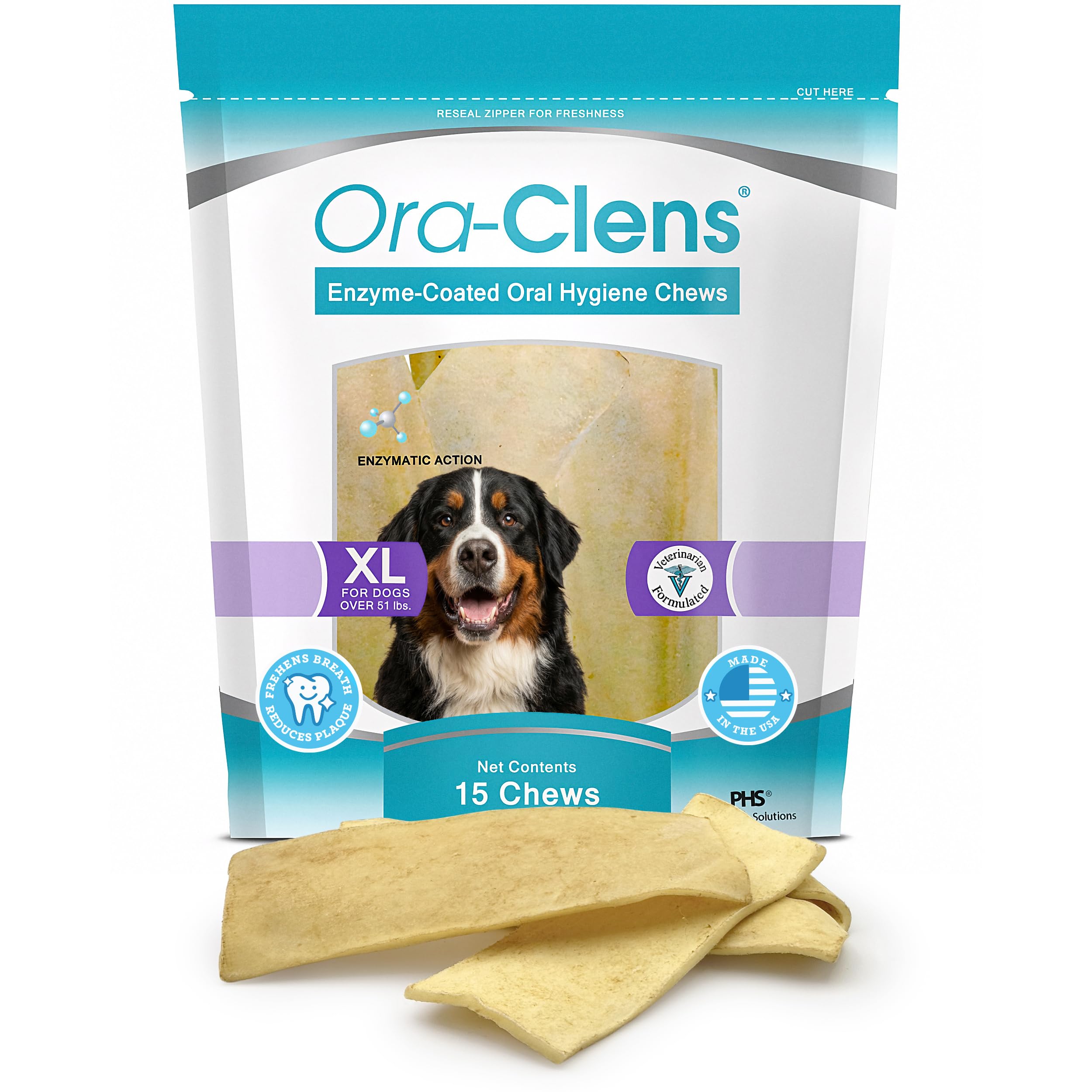 Healthy Pets Ora-Clens zestaw do żucia, do higieny jamy ustnej, rozmiar XL, 15 sztuk