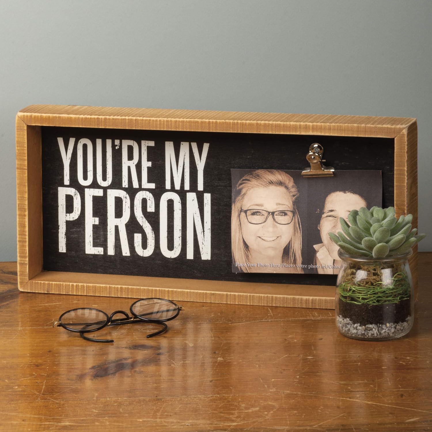 Primitives by Kathy 37586 Inset Box Photo Frame, You're My Person