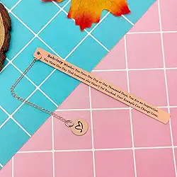 Marcador de livro de simpatia para homens e mulheres, presentes AA para recuperação de sobriedade, presentes de cirurgia e sobreviventes de câncer, presentes de recuperação de vícios, presentes de